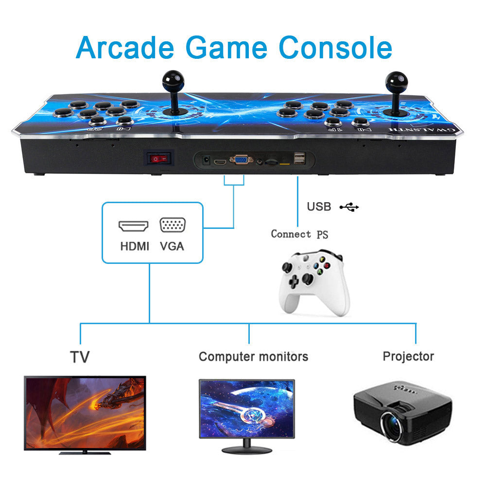 GWALSNTH Pandora Box 32000 in 1 Retro Arcade Game Console, HDMI TV Plug and Play Game Stick with 720P HD 3D Games, Support Save & Search Function, Portable Gaming Gift for Family Kids Adults