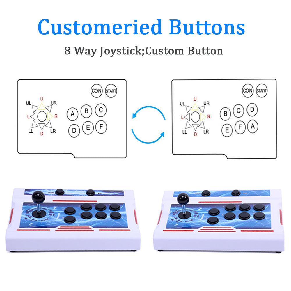 GWALSNTH 32000 in 1 Wireless Pandora Box Bluetooth Arcade Games Console,1280X720 Display,3D Games,Search/Save/Hide/Pause Game,1-4 Players