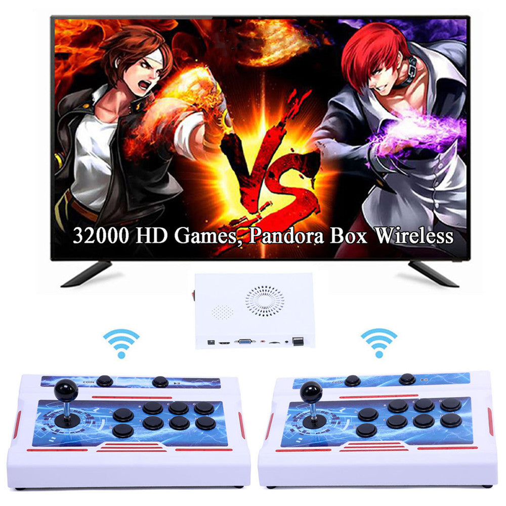 GWALSNTH 32000 in 1 Wireless Pandora Box Bluetooth Arcade Games Console,1280X720 Display,3D Games,Search/Save/Hide/Pause Game,1-4 Players